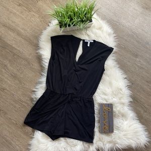 Black BCBG Romper with pockets S